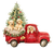 Christmas Puppy Truck Vinyl Car Decal Sticker – Waterproof & UV-Resistant 6.826666666666667"