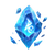 Magical Blue Gemstone Vinyl Car Decal Sticker – Waterproof & UV-Resistant 3.4133333333333336"