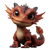 Baby Dragon Smile Vinyl Car Decal Sticker – Waterproof & UV-Resistant 3.4133333333333336"