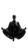 Meditating Levitating Woman Vinyl Car Decal Sticker – Waterproof & UV-Resistant 9.706666666666667"