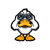 Goose With Binoculars Vinyl Car Decal Sticker – Waterproof & UV-Resistant 3.4133333333333336"