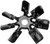 Dorman Cooling Fan Blade 620-151 OE Solutions; OE Replacement; With 7 Blades