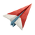 Paper Plane Vinyl Car Decal Sticker – Waterproof & UV-Resistant 3.4133333333333336"