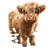 Fluffy Highland Cow V6 Vinyl Car Decal Sticker – Waterproof & UV-Resistant 6.826666666666667"