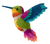 Crocheted Hummingbird Vinyl Car Decal Sticker – Waterproof & UV-Resistant 3.4133333333333336"