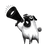 Bold Pug Shouting Vinyl Car Decal Sticker – Waterproof & UV-Resistant 3.4133333333333336"
