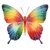 Rainbow Dot Butterfly Vinyl Car Decal Sticker – Waterproof & UV-Resistant 3.4133333333333336"