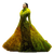 Surreal Fashion Dress Vinyl Car Decal Sticker – Waterproof & UV-Resistant 3.4133333333333336"