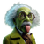 Alien Einstein Mocking Vinyl Car Decal Sticker – Waterproof & UV-Resistant 3.4133333333333336"