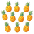 Cartoon Pineapples Vinyl Car Decal Sticker – Waterproof & UV-Resistant 3.4133333333333336"