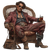 Johnny Depp Sitting Vinyl Car Decal Sticker – Waterproof & UV-Resistant 3.4133333333333336"