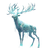 Spectral Stag Vinyl Car Decal Sticker – Waterproof & UV-Resistant 6.826666666666667"