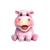 Pink Hippo Laughing Vinyl Car Decal Sticker – Waterproof & UV-Resistant 6.826666666666667"