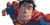 Goofy Flying Superman Vinyl Car Decal Sticker – Waterproof & UV-Resistant 2.56"