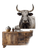 Nguni Cow Face Vinyl Car Decal Sticker – Waterproof & UV-Resistant 3.4133333333333336"