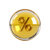 Percentage Bubble Vinyl Car Decal Sticker – Waterproof & UV-Resistant 3.4133333333333336"