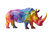 Colorful Rhino Vinyl Car Decal Sticker – Waterproof & UV-Resistant 5.97333333333333