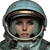 Female Cosmonaut Vinyl Car Decal Sticker – Waterproof & UV-Resistant 3.4133333333333336"