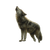 Howling Gray Wolf V2 Vinyl Car Decal Sticker – Waterproof & UV-Resistant 3.4133333333333336"