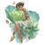 Cabbage Fairy Vinyl Car Decal Sticker – Waterproof & UV-Resistant 3.4133333333333336"