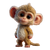 Cute Baby Monkey V5 Vinyl Car Decal Sticker – Waterproof & UV-Resistant 3.4133333333333336"