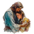 Jesus Comforting Woman V2 Vinyl Car Decal Sticker – Waterproof & UV-Resistant 3.4133333333333336"
