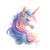 Rainbow Unicorn Head Vinyl Car Decal Sticker – Waterproof & UV-Resistant 6.826666666666667"