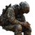Sad Soldier Kneeling Vinyl Car Decal Sticker – Waterproof & UV-Resistant 3.4133333333333336"