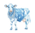 Watercolor Cow Art Vinyl Car Decal Sticker – Waterproof & UV-Resistant 3.4133333333333336"