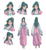 Anime Hanfu Woman V3 Vinyl Car Decal Sticker – Waterproof & UV-Resistant 3.6