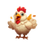 Cartoon Chicken Character V3 Vinyl Car Decal Sticker – Waterproof & UV-Resistant 3.4133333333333336"
