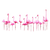 Abstract Flamingos Vinyl Car Decal Sticker – Waterproof & UV-Resistant 6.826666666666667"