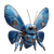 Blue Butterfly Robot Vinyl Car Decal Sticker – Waterproof & UV-Resistant 3.4133333333333336"