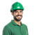Construction Worker Smiling V5 Vinyl Car Decal Sticker – Waterproof & UV-Resistant 3.4133333333333336"