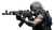 Cyberpunk Silver-Haired Warrior Vinyl Car Decal Sticker – Waterproof & UV-Resistant 5.4