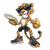 Chester Cheetah Frisbee Vinyl Car Decal Sticker – Waterproof & UV-Resistant 3.4133333333333336"