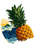 Floating Pineapple Vinyl Car Decal Sticker – Waterproof & UV-Resistant 3.4133333333333336"