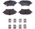 Toyota C-HR Brake Pads 2019-2022 | Noise-Damping Ceramic R-Line Brake Pad Set