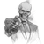 Skeleton Lawyer Sketch Vinyl Car Decal Sticker – Waterproof & UV-Resistant 3.4133333333333336"