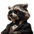 Tuxedo Raccoon Vinyl Car Decal Sticker – Waterproof & UV-Resistant 6.826666666666667"
