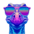 Cyberpunk Brachiosaurus Vinyl Car Decal Sticker – Waterproof & UV-Resistant 6.826666666666667"