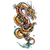 Chinese Dragon Tattoo V24 Vinyl Car Decal Sticker – Waterproof & UV-Resistant 6.826666666666667"
