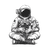 Astronaut With Roses V3 Vinyl Car Decal Sticker – Waterproof & UV-Resistant 3.4133333333333336"