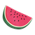 Watermelon Slice Art Vinyl Car Decal Sticker – Waterproof & UV-Resistant 6.826666666666667"