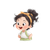 Asian Baby Girl V3 Vinyl Car Decal Sticker – Waterproof & UV-Resistant 6.826666666666667"