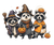 Costumed Raccoons Design V2 Vinyl Car Decal Sticker – Waterproof & UV-Resistant 3.36"