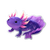 Purple Axolotl Vinyl Car Decal Sticker – Waterproof & UV-Resistant 3.4133333333333336"