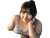 Chubby Japanese Girl Vinyl Car Decal Sticker – Waterproof & UV-Resistant 6.1866666666666665"