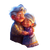 Elderly Couple Embracing V3 Vinyl Car Decal Sticker – Waterproof & UV-Resistant 3.4133333333333336"