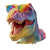 Rainbow T-Rex V3 Vinyl Car Decal Sticker – Waterproof & UV-Resistant 3.4133333333333336"